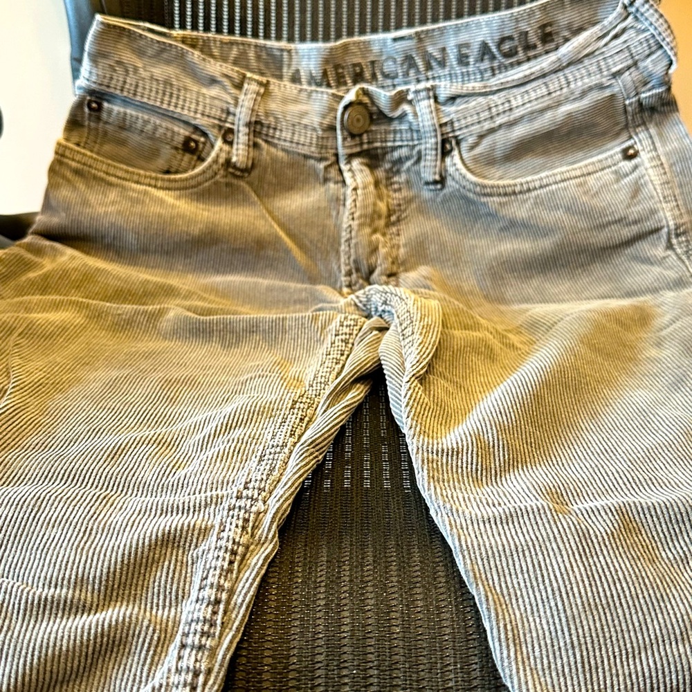 Men’s Corduroy Pant Size 30x30
Light Grey Color | American Eagle